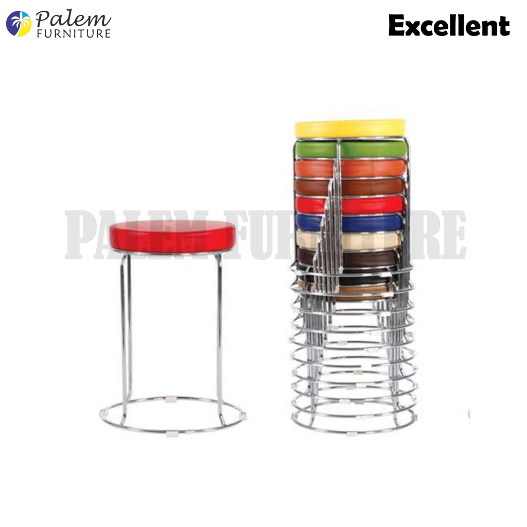 KURSI BASO STAINLES BESI EXCELLENT KURSI BULAT BESI