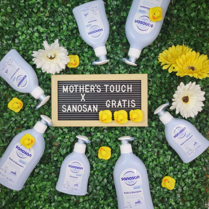 Sanosan Baby Bath &amp; Shampoo 200mL 500mL Sabun Mandi Bayi