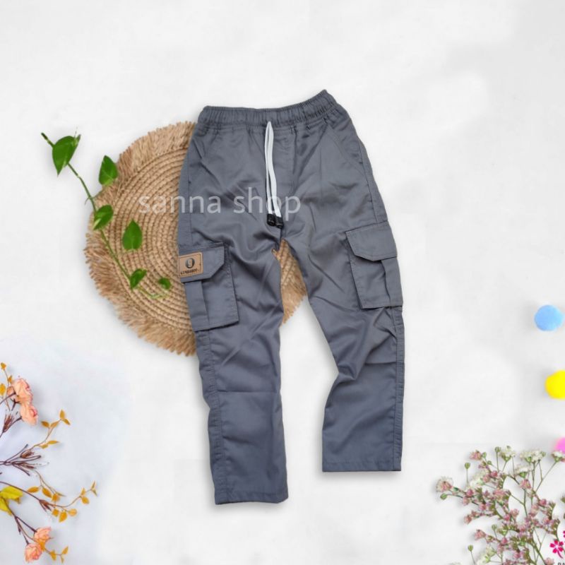 Celana kargo PDL panjang anak laki-laki , cargo anak cowok