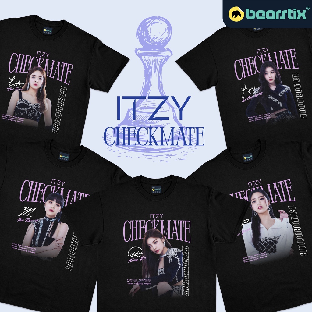 BEARSTIX - Tshirt ITZY CHECKMATE Collection - Kaos Itzy - Baju Midzy