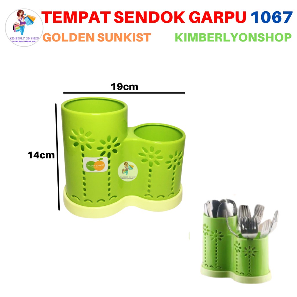 Tempat Sendok Garpu Plastik TSBD 1067 Golden Sunkist
