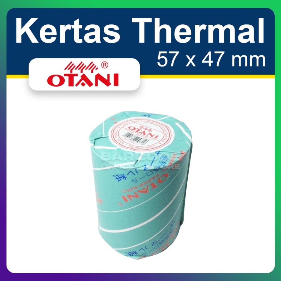 

KERTAS THERMAL OTANI 58 X 48 - ROLL KASIR THERMAL 58x48 MM OTANI HITAM