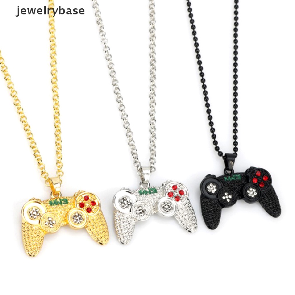 [jewelrybase] Gamepad Dengan Berlian Imitasi Kalung Untuk Wanita Pria Game Controller Liontin Choker Ch Jewellery Necklaces for Teen Girls Boutique