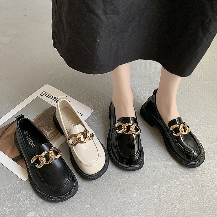 722 Sepatu Docmart Wanita Import Chain Oxford Sepatu Korean Style