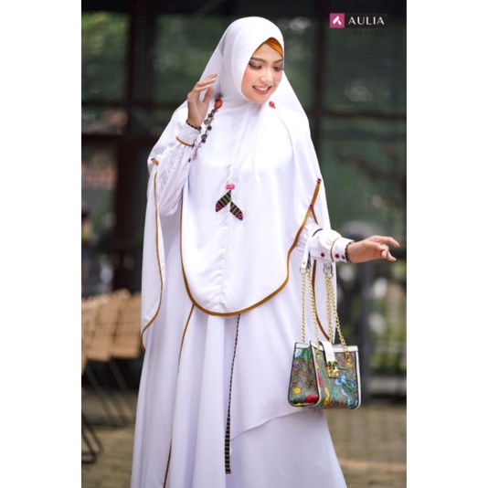 SET GAMIS SYARI PUTIH SHOFIA WHITE ORIGINAL AULIA FASHION DRESS BAJU BUSANA MUSLIM WANITA DEWASA BUS