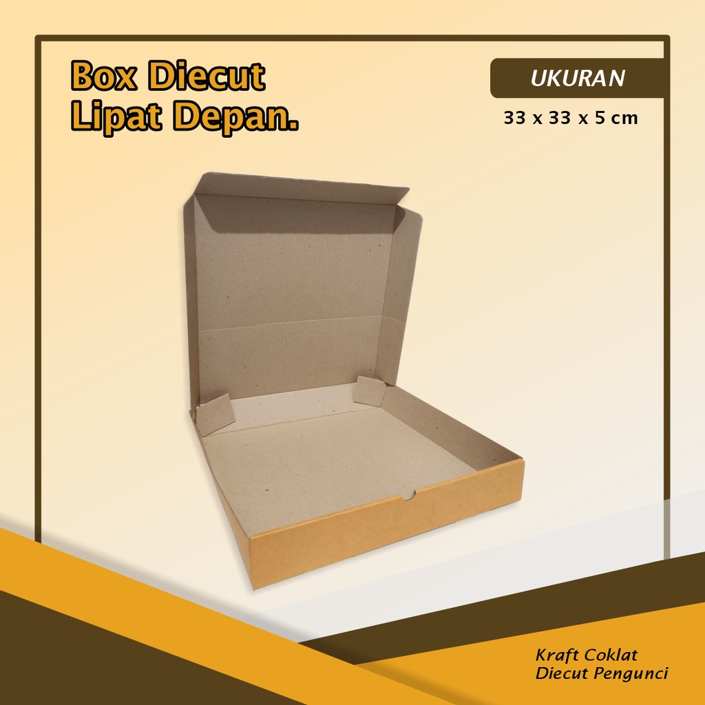 

Kardus/Box DC LD - Uk. 33 x 33 x 5 cm Boxpizza/KardusPizza/Packingpizza