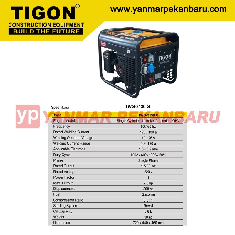 GENSET LAS TIGON TWG-3130G 2500W