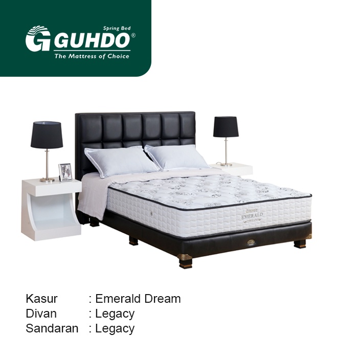 Springbed Orthopedic Guhdo Emerald Dream Fullset & Matrass Only (Free Bantal & Guling)