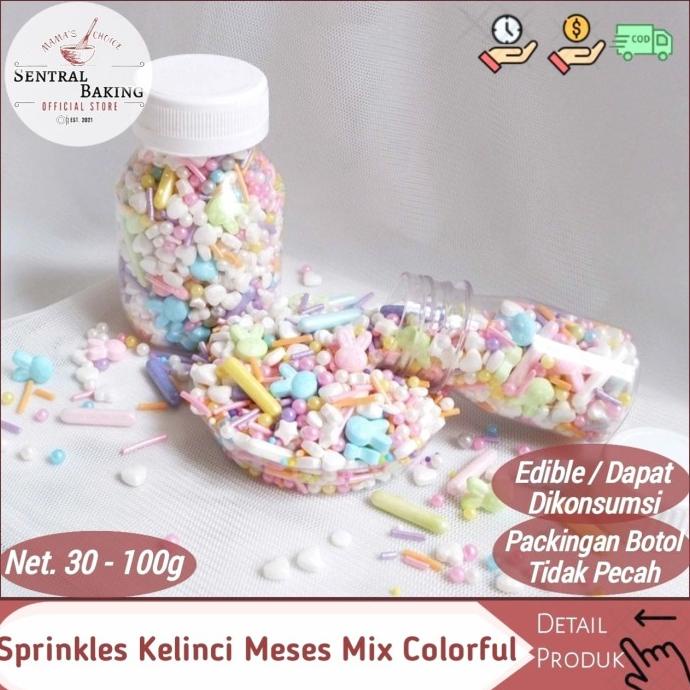 

Sprinkle Kue Mutiara Kelinci Mix Colorful / Springkel Springkle Kue