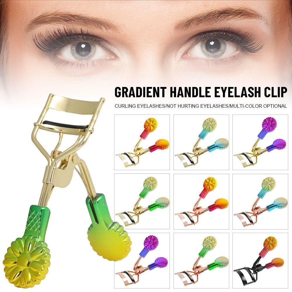 R-FLOWER Double Color Handle Klip Bulu Mata Baru Tahan Lama Alat Kecantikan Tambahan Bulu Mata
