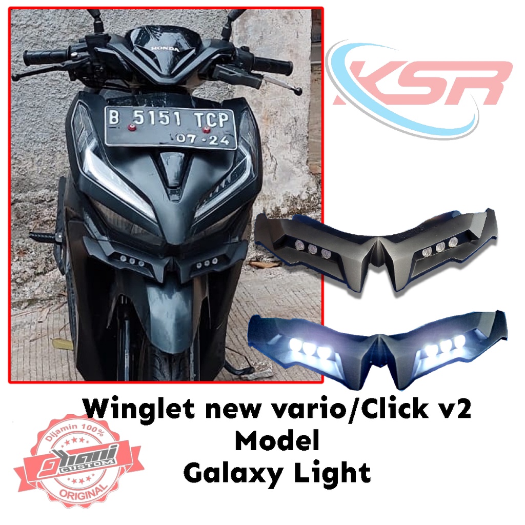 Winglet New vario 125/150/Click 125i/150i Model Galaxy Light