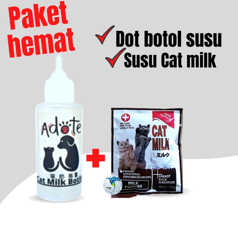 Paket Dot Botol Susu Kucing 60ml Susu Kitten Shaestore15