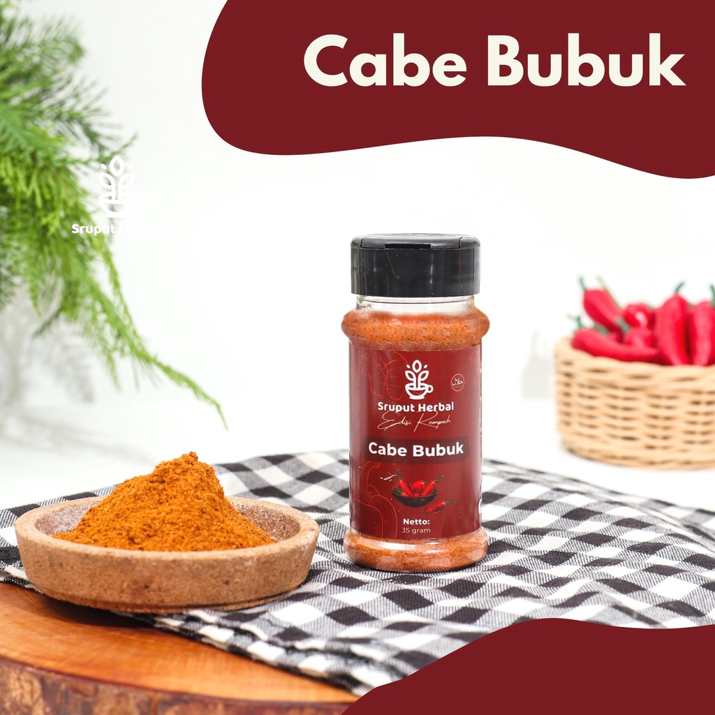 

SRUPUT HERBAL - Bumbu Premium Semua Varian (Botol) Cabe Bubuk