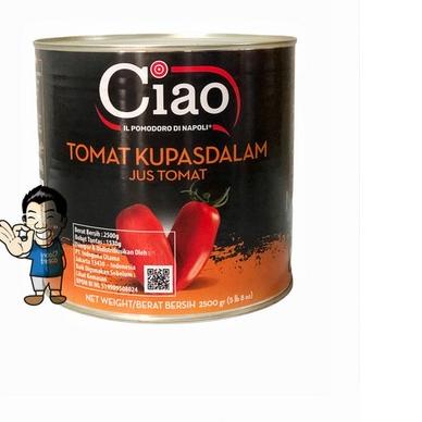 

◘ Ciao Tomat Kupas dalam Jus Tomat- Peeled Tomatoes 2550g ➻