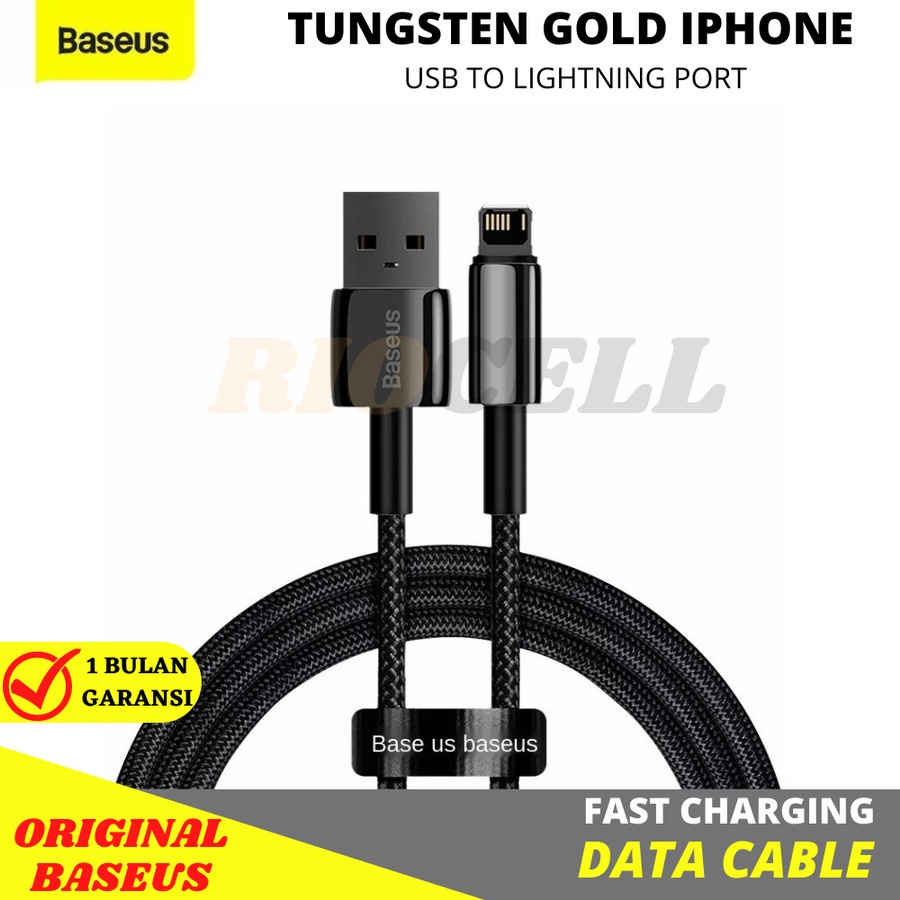 Baseus Kabel iPhone USB To Lightning Tungsten Gold 2.4A Fast Charging &amp; Sync