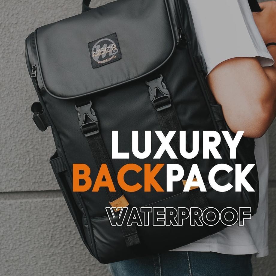KAL511 Backpack Pria Waterproof Tas Ransel Laptop Original - Genus Pro2 Mokamula ||