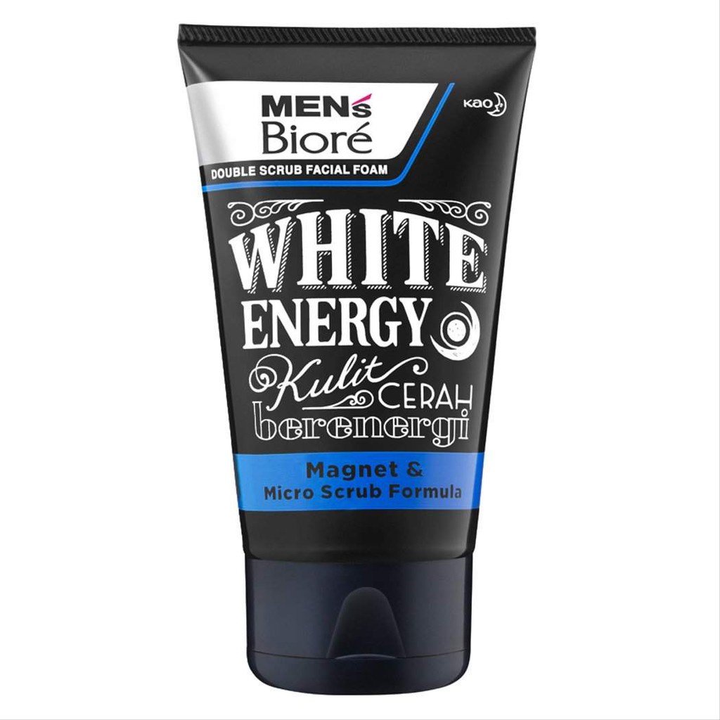 BIORE MENS FACIAL FOAM WHITE ENERGY 100