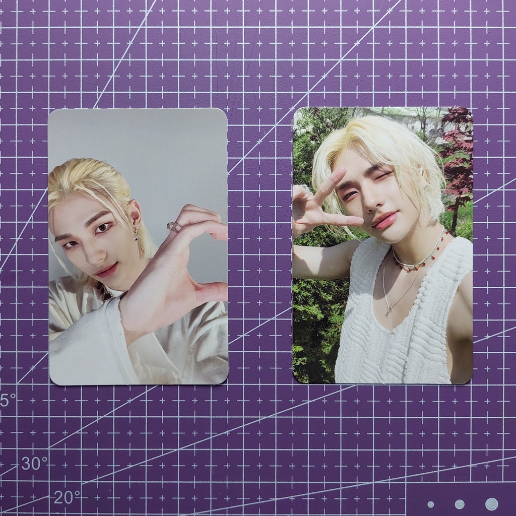 STRAY KIDS MAXIDENT HYUNJIN PHOTOCARD PC SET HEART VERSION & T-CRUSH VERSION