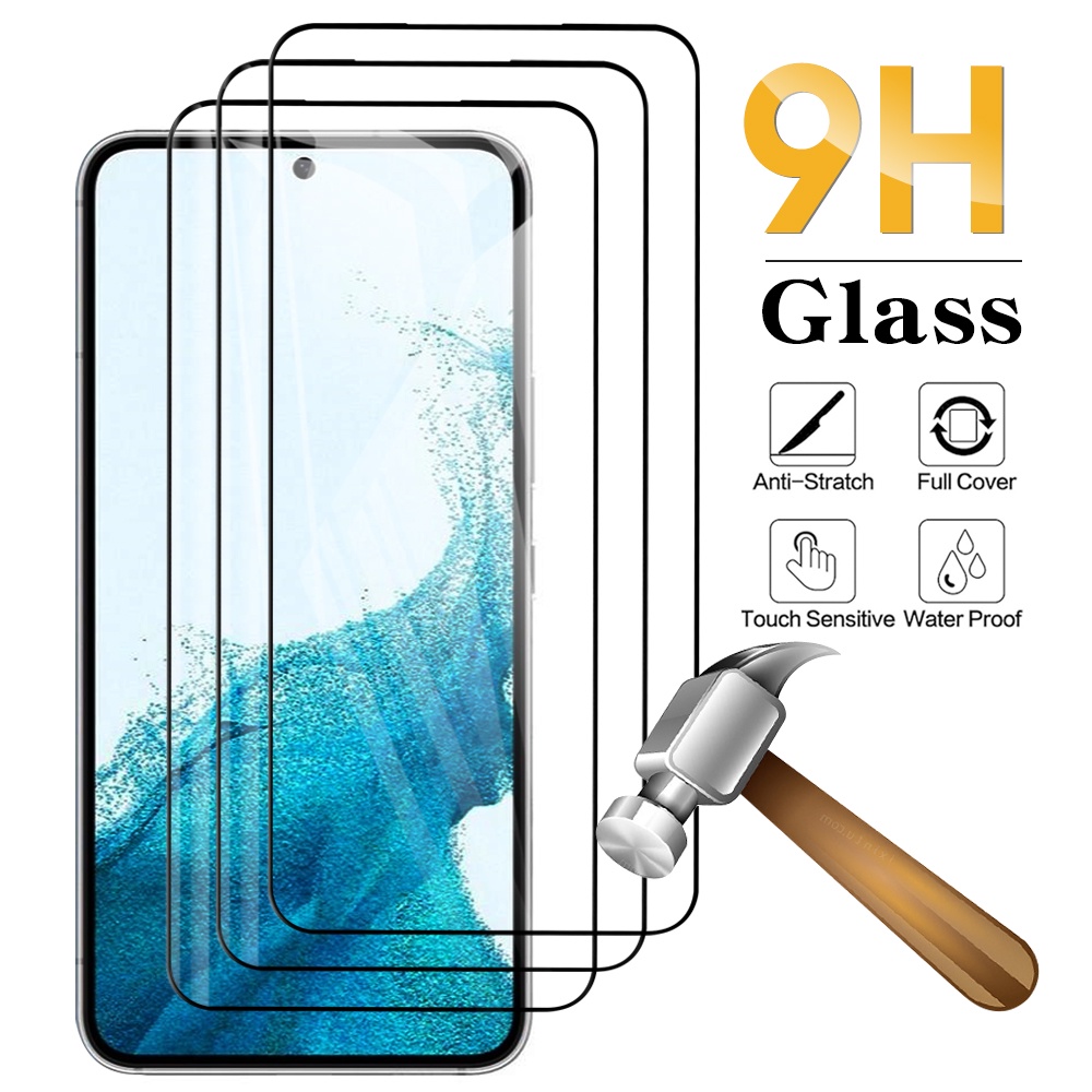 Anti Gores Tempered Glass Film Pelindung Bening Full Cover Film Anti Pecah Explosion-proof Screen Protector Film HD Film Layar Sensitif Tinggi Untuk Samsung Galaxy S23 Plus