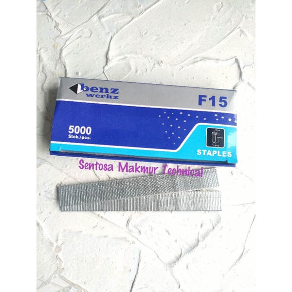 

BENZ F 15 Isi Refill Anak Hekter Staples Paku Tembak Angin I Lurus F15