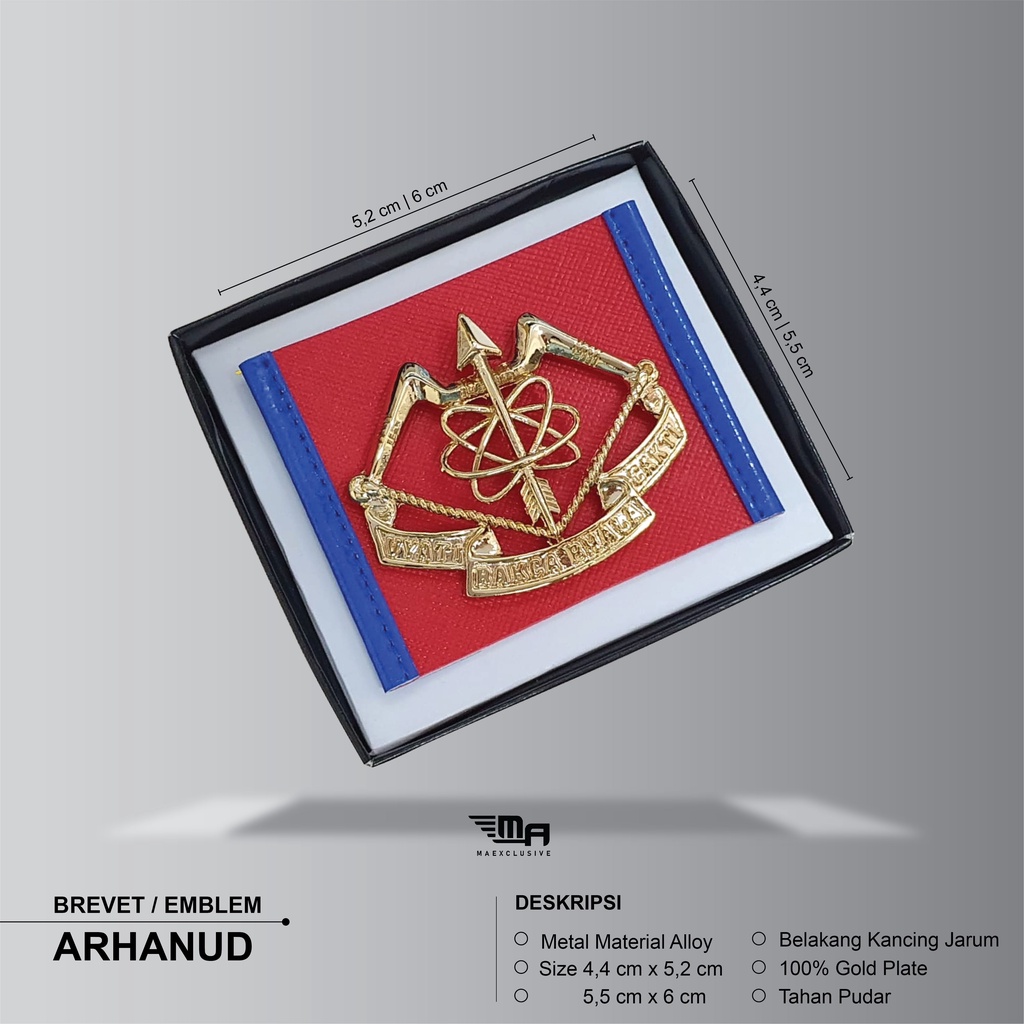 EMBLEM BARET ARHANUD BRIVET BREVET ARHANUD