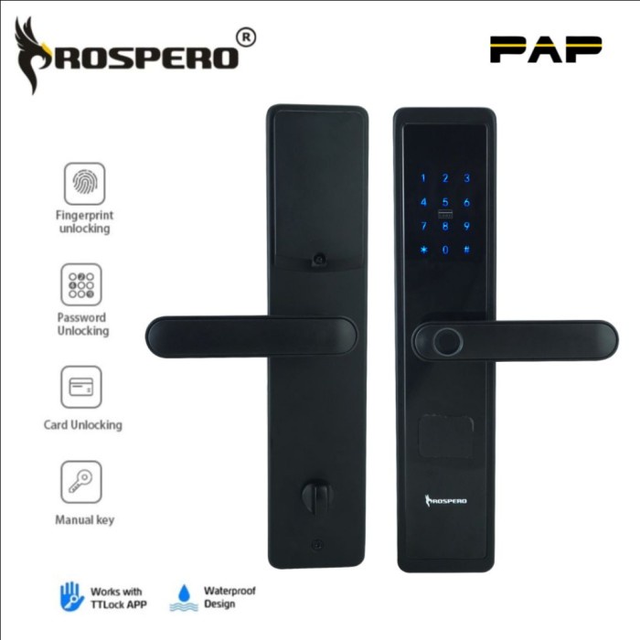&<&<&<&] Prospero kunci pintu digital kunci pintar kunci pintu sidik jari 929