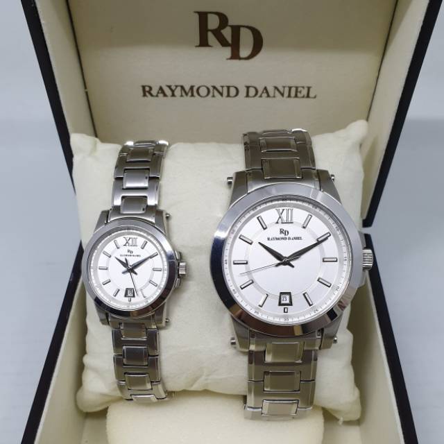 Raymond Daniel RD 229 X Silver White,Jam Tangan Couple(Bisa Beli Satuan)