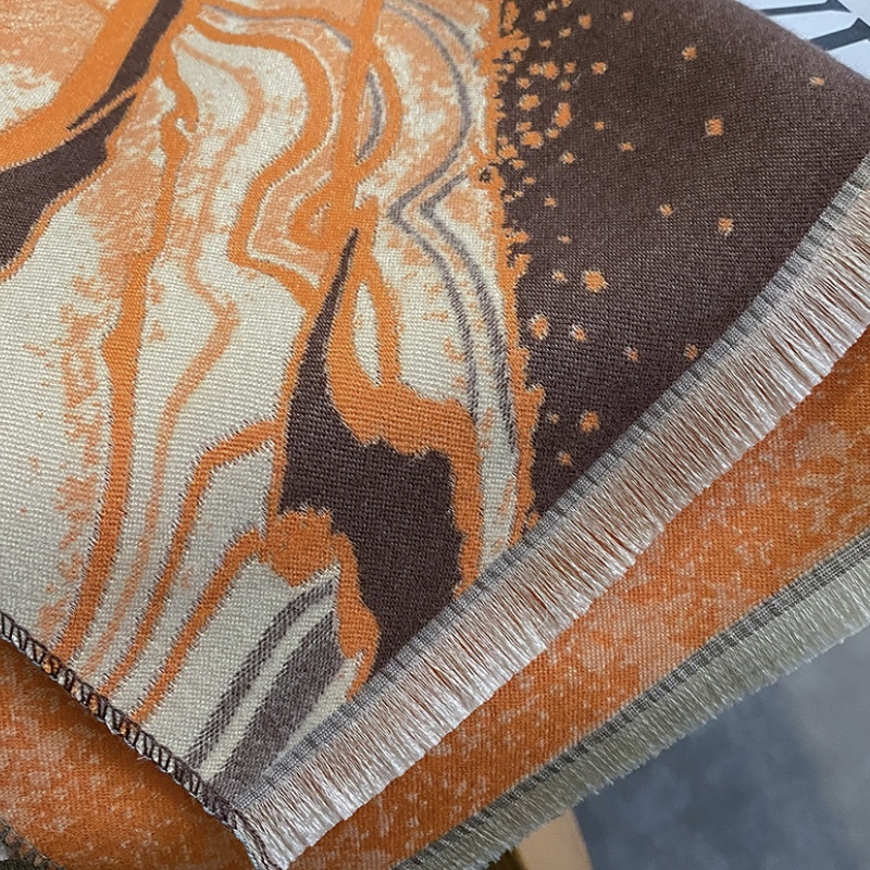 Syal &quot;Wave&quot; 65 x 190 Motif Anggun yang mewah Bahan High Grade Cashmere Immitation