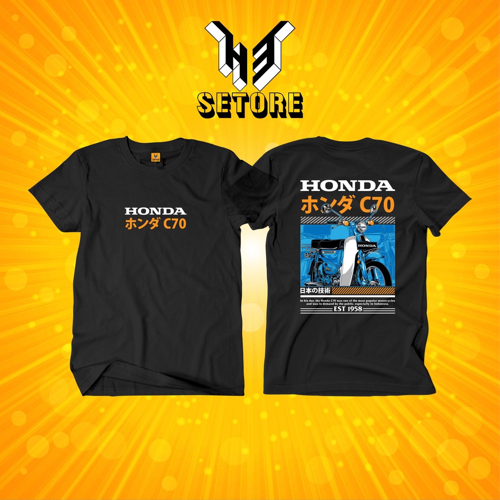 KAOS HONDA C70 CLASSIC KAOS C70 NEW DIVISION BAJU MOTOR HONDA C70