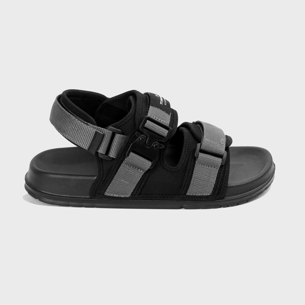 AD002 | Sandal Gunung Black Grey Unisex Anti Slip Casual Original Kasual Sandal Footwear | FORIND Terraforma