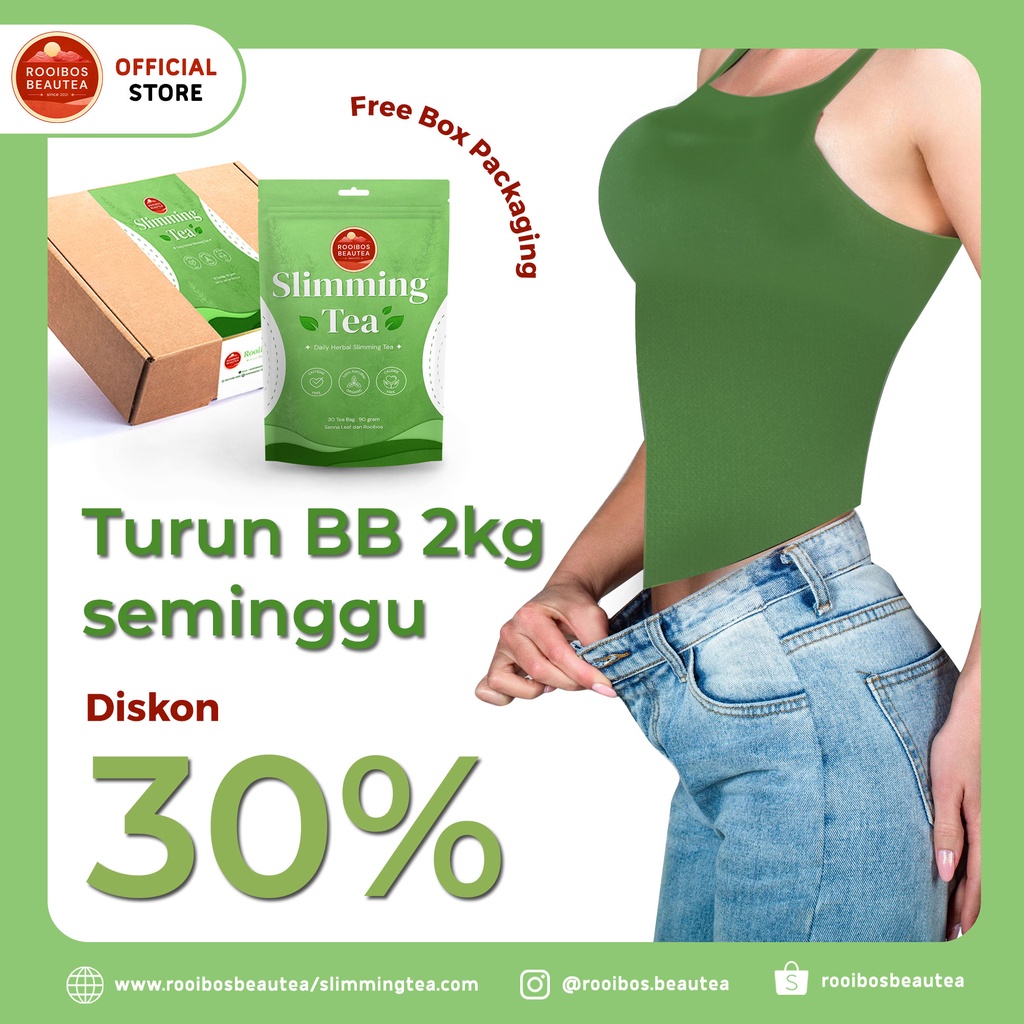 

[BISA COD] Rooibos Slimming Tea Strong Teh Penurun Berat Badan Efektif