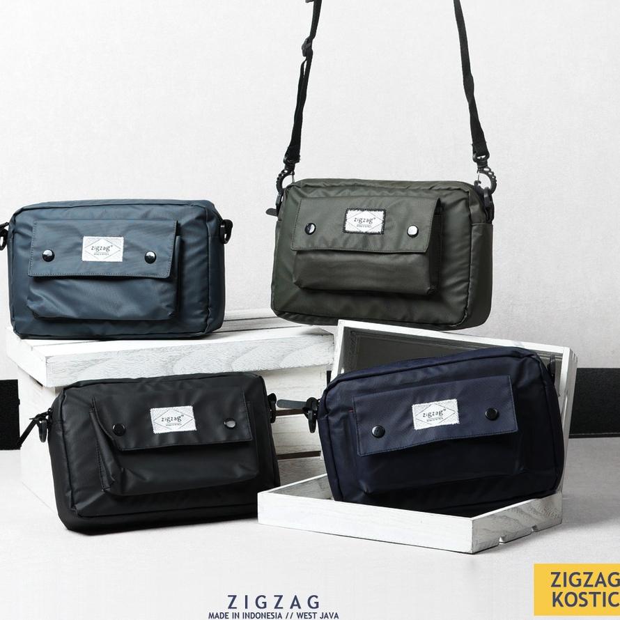 ♛ ZIGZAG Costic Tas Selempang Pria / Tas Selempang Pria / Tas Premium ✭