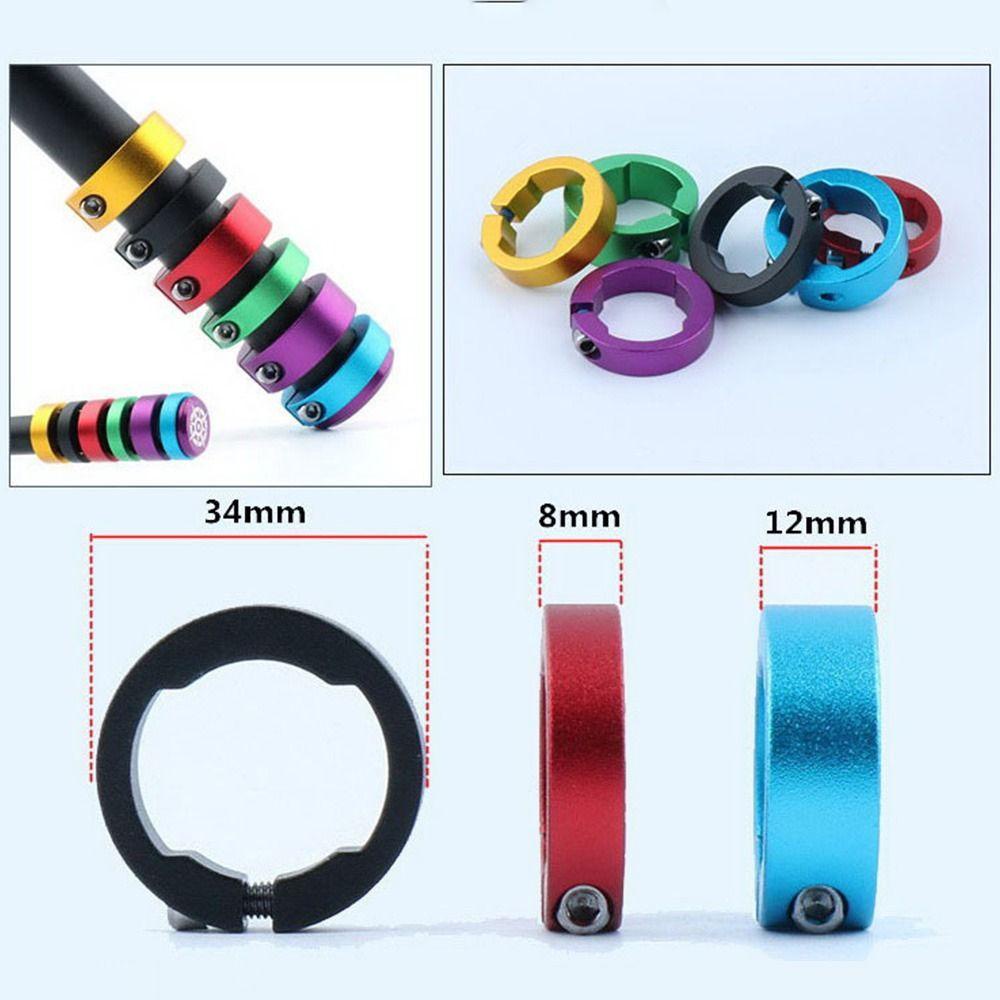 R-FLOWER 4pcs Grips Sepeda Cincin Aneka Warna Paduan Aluminium Bersepeda Aksesoris Sepeda Stang Grip