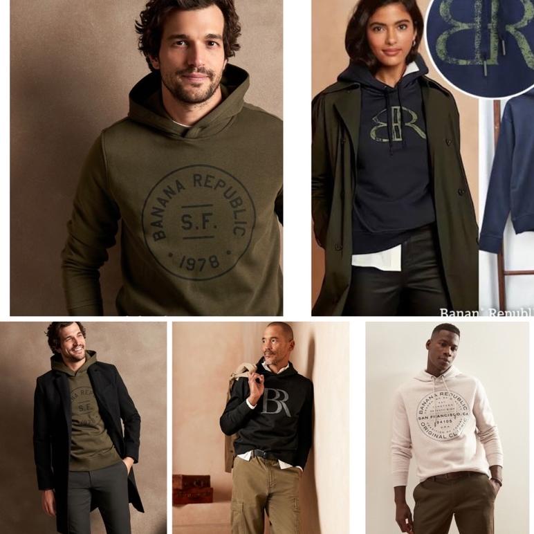 Banana Republic Pullover Hoodie (KODE S8978)