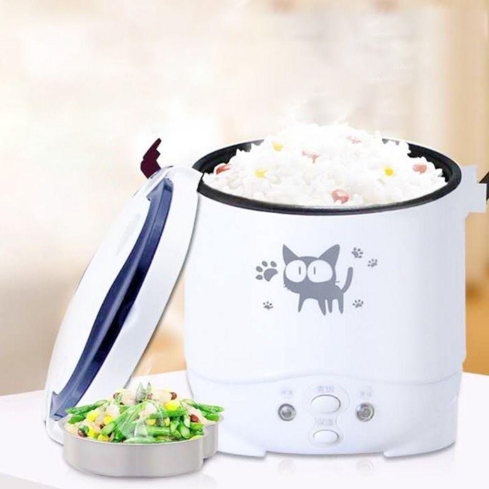 [Elegan] Rice Cooker Portable Mini Untuk Perjalanan Mobil Removable Rumah Tangga Panci Listrik Masak