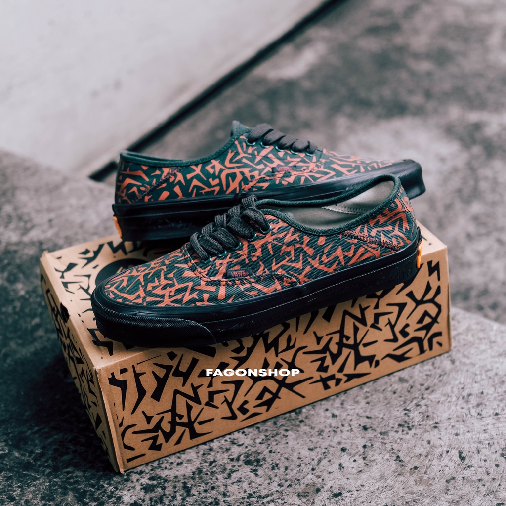 VANS VAULT X TAKAHAYASHI STYLE 43 LX GEO CAMO/JUNGLE GREEN by FAGONSHOP