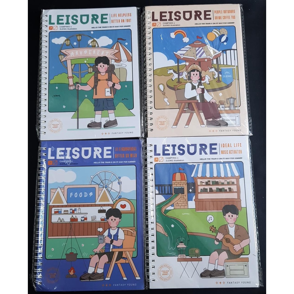 

Notebook / Buku Spiral A5 40s motif Leisure