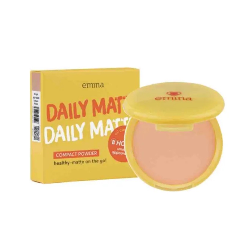 EMINA Daily Matte Compact Powder 11g - Apple_Kosmetik