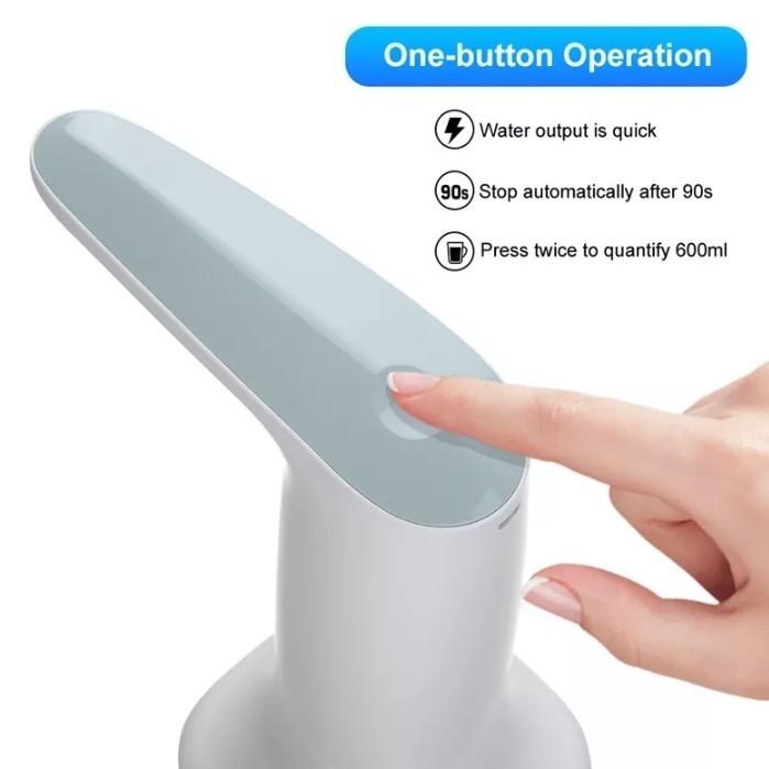 Pompa Galon Elektrik Recharge Dispenser Air Galon Charge Usb 1200 Mah