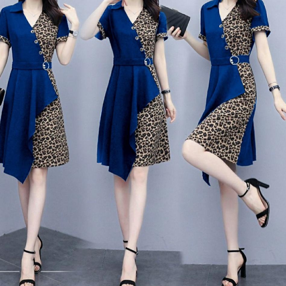 Bisa Cod - FWG - DRESS LEOFI / DRESS KOREA CASUAL DRES / DRES / BAJU DRESS KONDANGAN / DRESS WANITA 