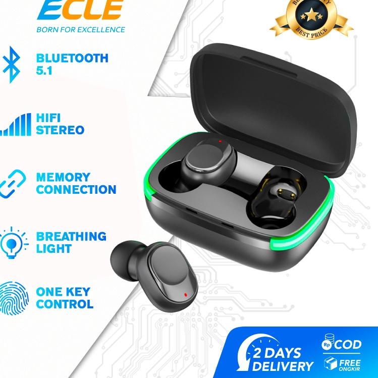 MALL ECLE Y60 TWS Earphone Bluetooth Headset Power Display Touch Switch Noise Reduction ?