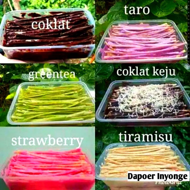 

Mie lidi Gepeng Manis Aneka toping Kemasan Box 500 ML All Varian