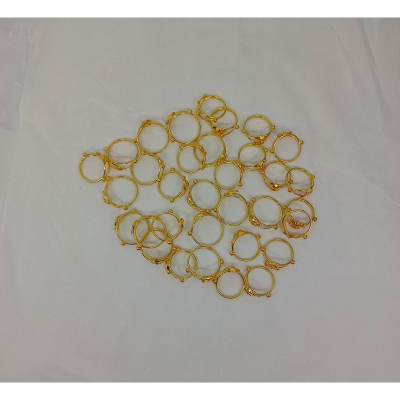 cincin anak mickey polos/perak asli silver 925 lapis emas/perhiasan fashion wanita terbaru