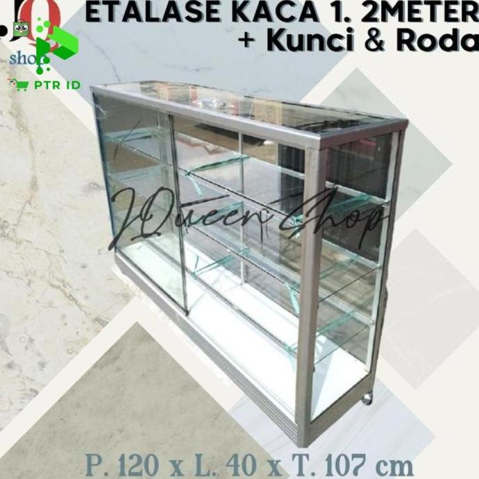 

PTR etalase kaca 1,2 m