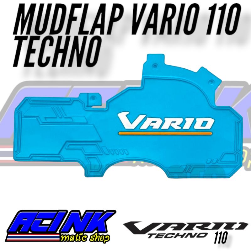 MUDFLAP VARIO 110 TECHNO MUD FLAP VARIO 110 KARBU CARBU KARET PENAHAN LUMPUR VARIO 110 TECHNO