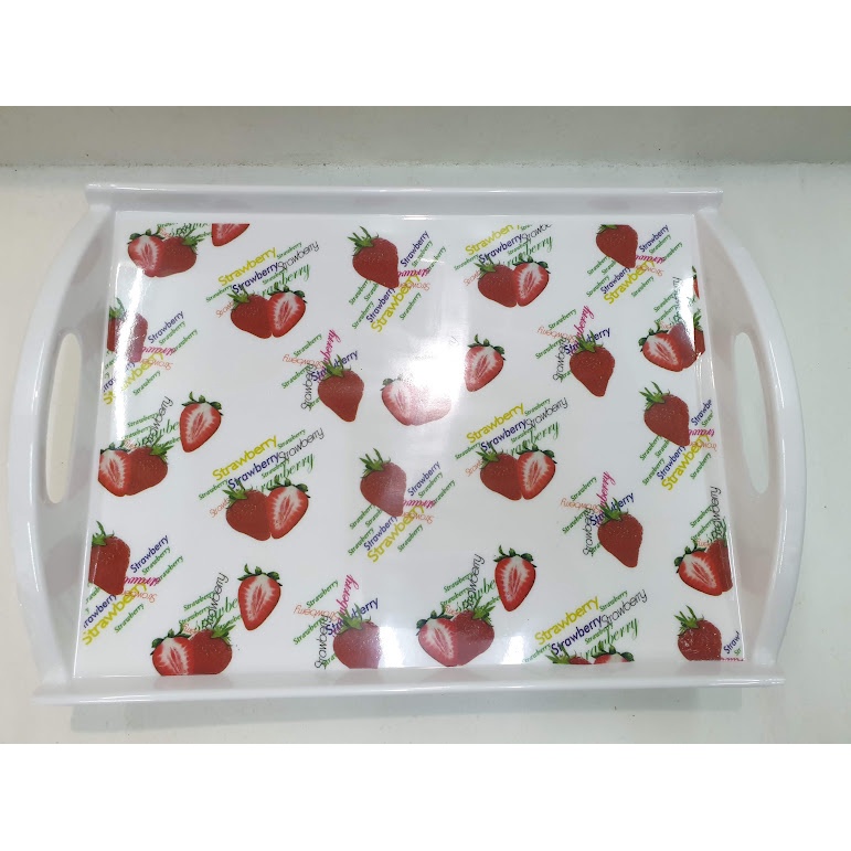 Nampan Melamin Kotak Besar Motif I Baki Tray Melamin MeiShing 5171
