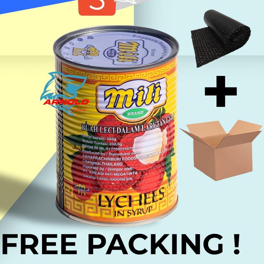 

✨Mall✨ MILI Lychee In Syrup 565 gr / Leci Kaleng / Kelengkeng Kaleng !!