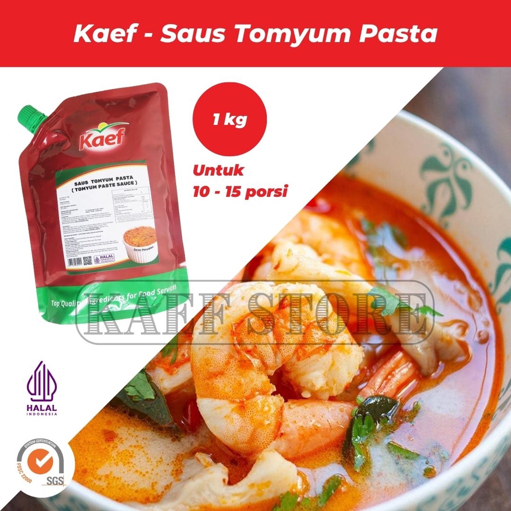 

KAEF Saus Tomyum | Pasta Asli Thailand | Authentic Thailand Tom Yum | Shabu Shabu | Hotpot 1kg