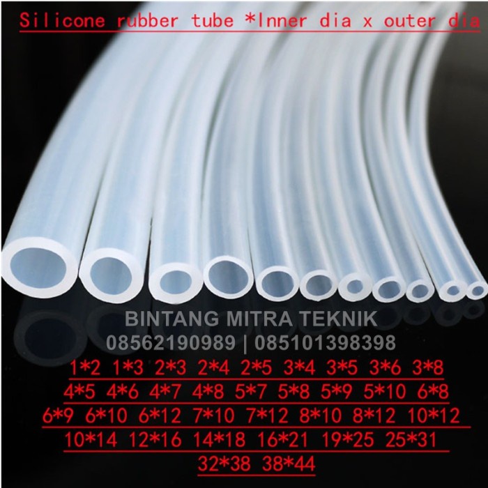 Selang Selang Silicone 6 X 8 Mm Food Grade