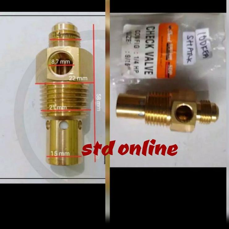Promo Check valve 1/4hp kompresor SHARK OTOMATIS CHECK VALVE SHARK .,